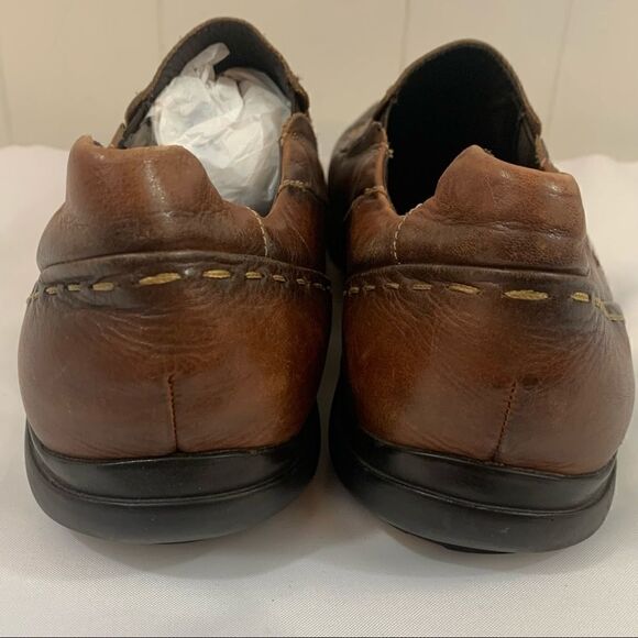 Pikolinos Slip On Driving Loafer Moccasin Brown Contrast Stitching Sz 45 11.5 12 - Picture 5 of 9